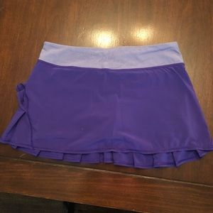 Lululemon purple pace setter skirt.